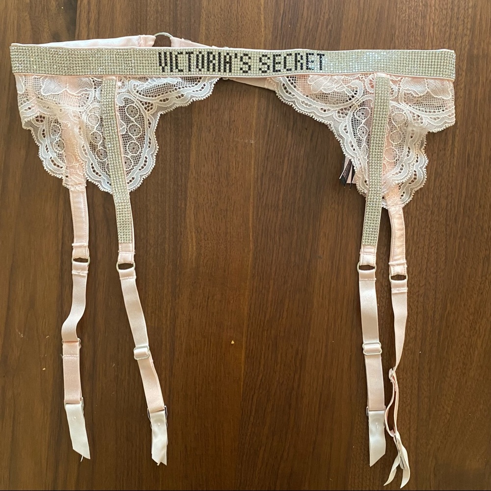 NWT Victoria’s Secret Shine Garter Belt